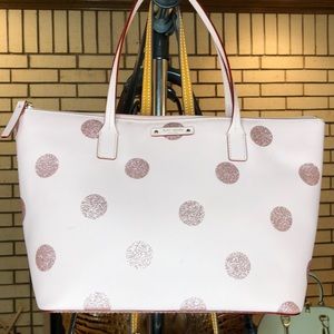 KATE SPADE GLITTER DOTS TOTE
